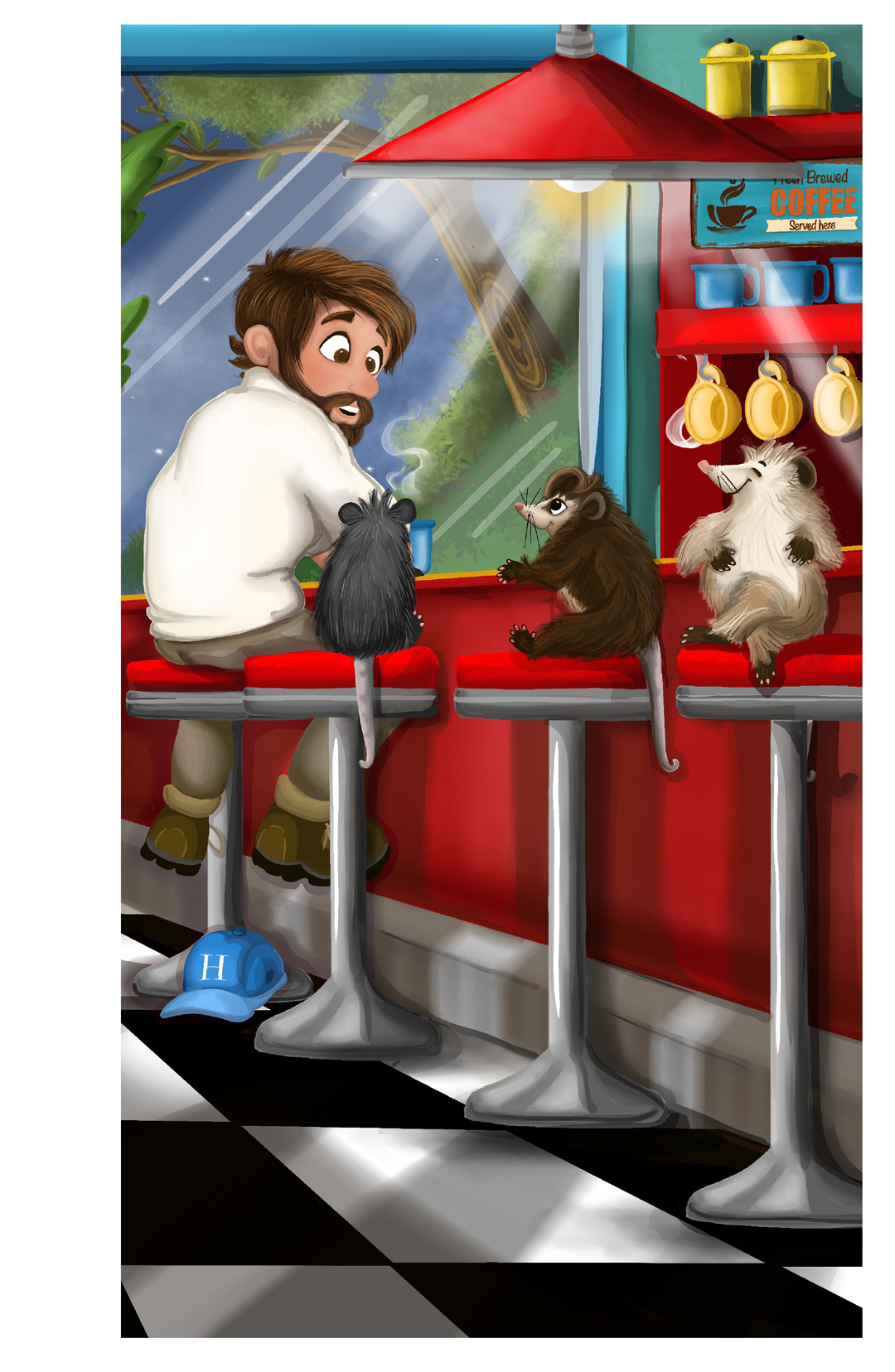 The Adventures of the Awesome Possums (Illustrated): Hamburgers - Image 6
